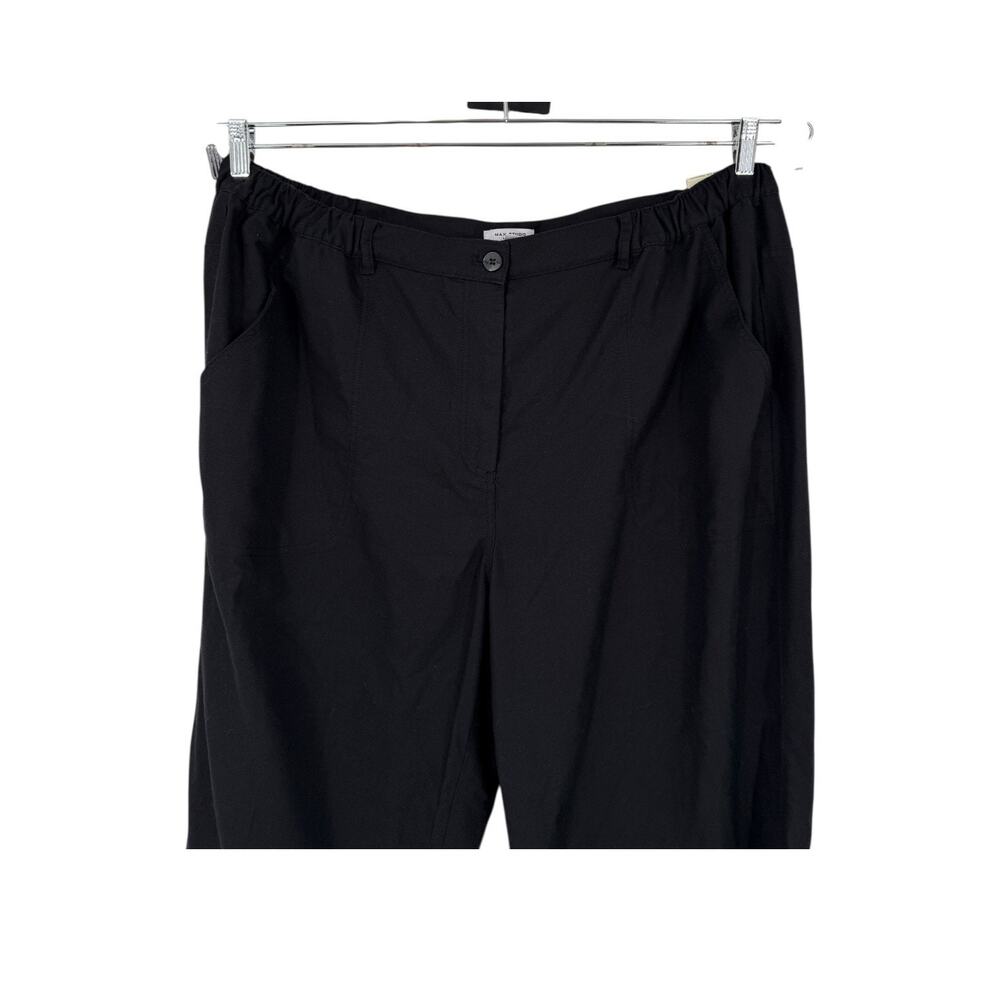 Max Studio pants wide leg trousers linen black size 3X - Picture 2 of 6